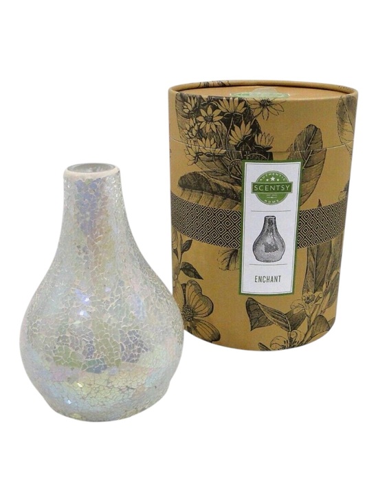Scentsy Other - Scentsy Iridescent White Mosaic Glass Warmer